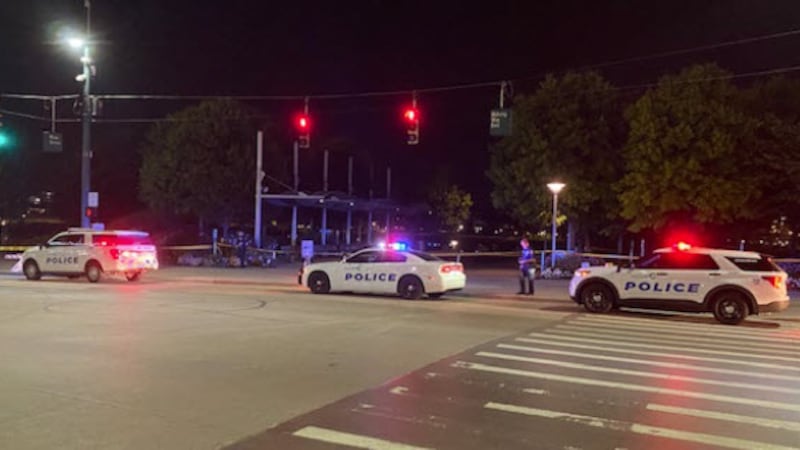 Police are on the scene right now investigating a double shooting at Smale Park in downtown...