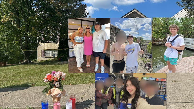 Melissa Parrett (left photo, middle), Hayden Rybicki (middle photo, white shirt), Shane Miller...