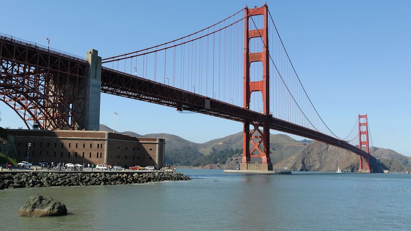 In this photo taken March 9, 2012 the Golden Gate Bridge is shown at Fort Point in San...