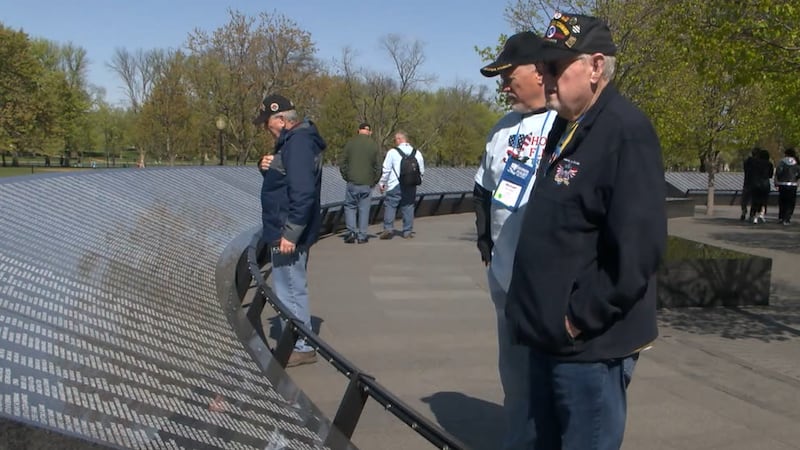 John Gross (right) said his experience in the military helped shape him into the person he is...