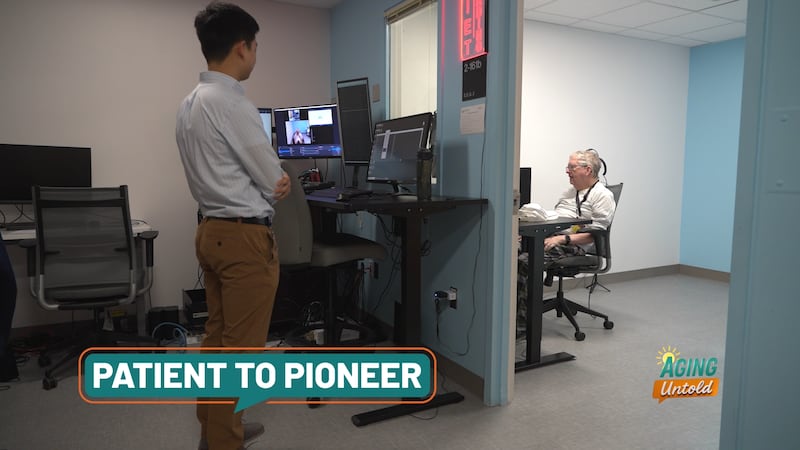 Tim Evans volunteered to be the first participant in a study focused on improving the quality...