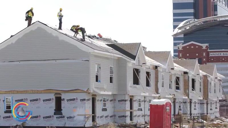 New houses being built
