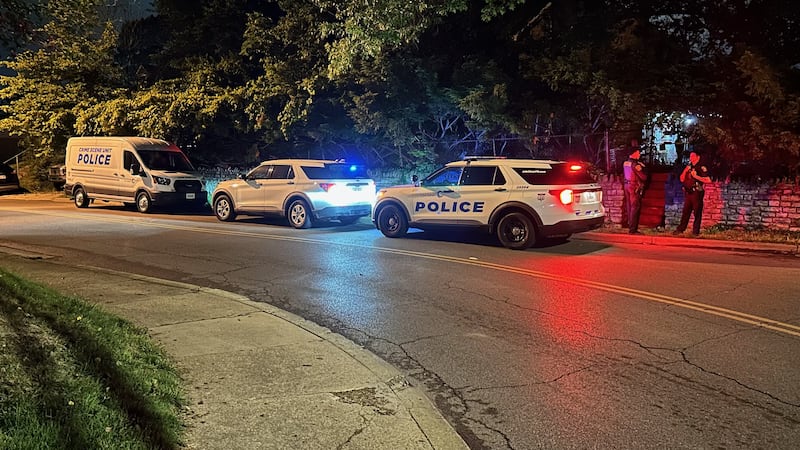 Officers responded to a reported shooting in the 1800 block of Wyoming Avenue just after 9 p.m.