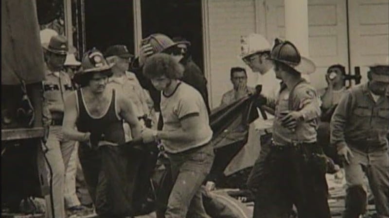 Bodies being recovered after a fire at the Beverly Hills Supper Club in Southgate, Ky. May 28,...