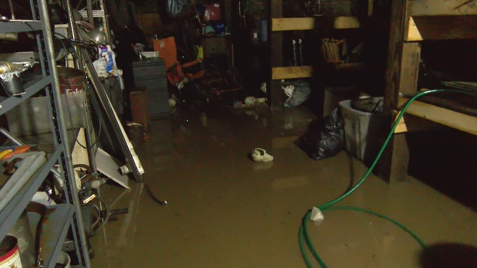 Basements are still waiting to be cleaned and pumped out after heavy rain caused flooding in...