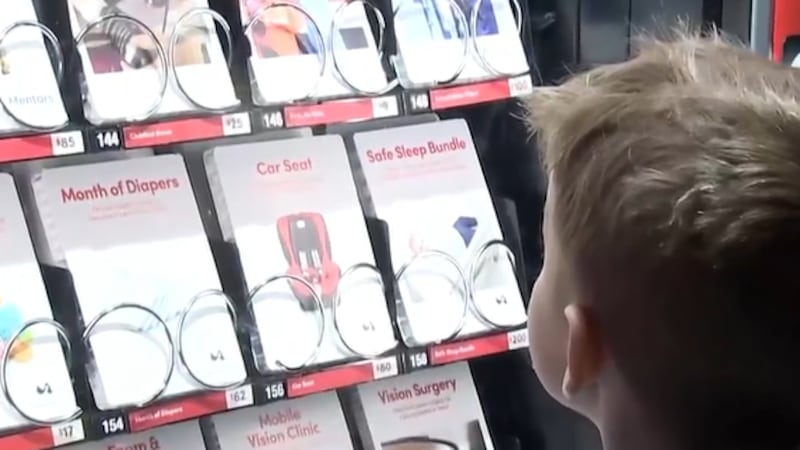 People in the Las Vegas Valley can donate to a charity through the Giving Machine.