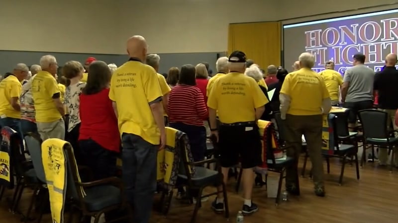 In addition to the welcome ceremony, the Flightless Honor Flight includes a virtual tour...