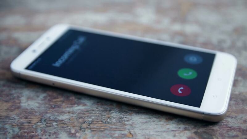 An incoming phone call
