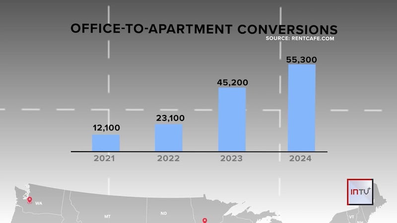 How vacant office buildings could be used to alleviate housing shortages