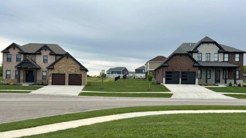 These two homes on Granada Court in Liberty Township are the focus of a lawsuit seeking to...