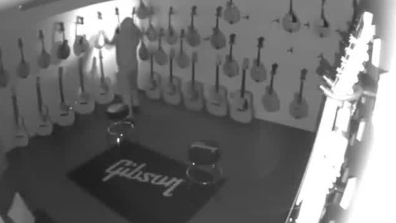 Suspect breaks into Lebanon guitar store, steals $11,000 in instruments.