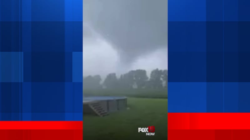 The viewer who sent the video said the possible tornado was behind 9793 State Route 774.