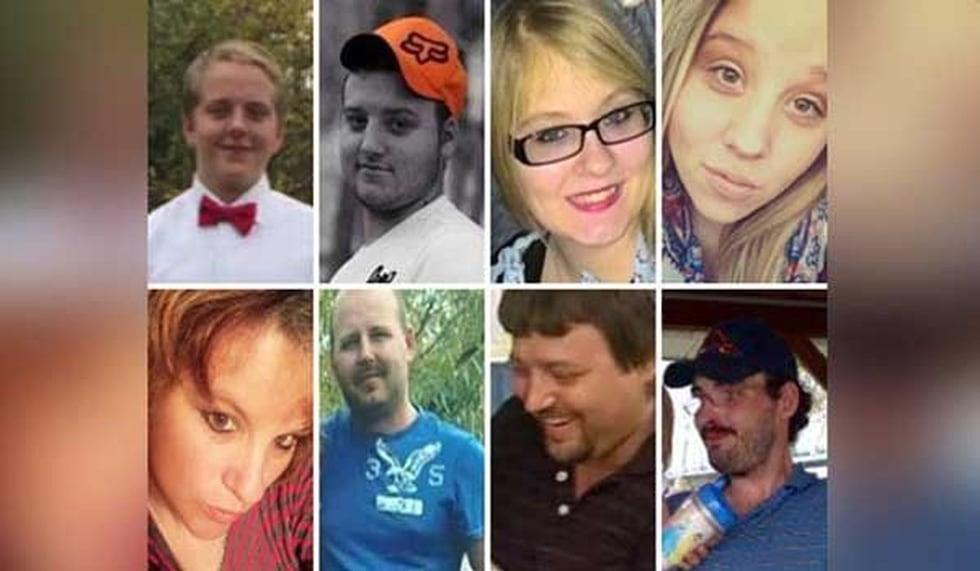 Eight members of the Rhoden and Gilley families were killed in Pike Co. in April 206.