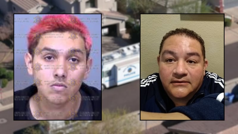 18-year-old Xzavion Johnson, left, is accused of killing 57-year-old David Jimenez, right, and...