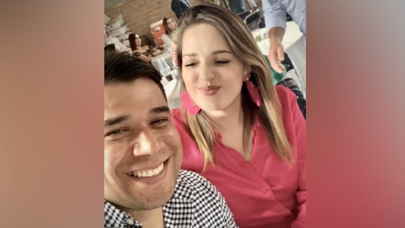 Jose Gutierrez and his fiancée
