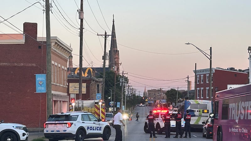 Cincinnati police blocked part of Warsaw Avenue after a boy was shot about 8 p.m. Tuesday. 