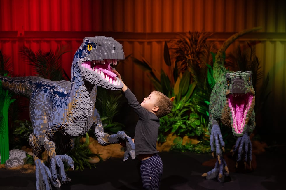 Jurassic World by Brickman will open at Cincinnati Museum Center on May 22.