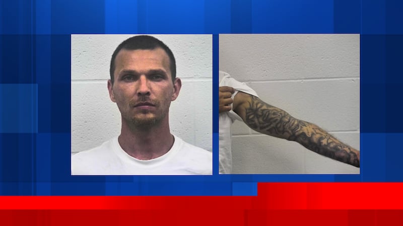 Covington police say Franklin Smith, 44, has a sleeve tattoo on his left arm.