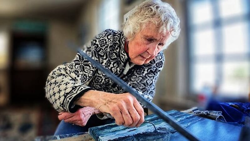Judy Tuttle paints and dances at 87 years old.