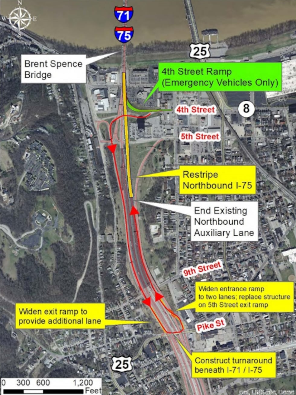 Mayor Greg Meyer says with traffic doing a Texas Turnaround and using the Pike Street entrance...
