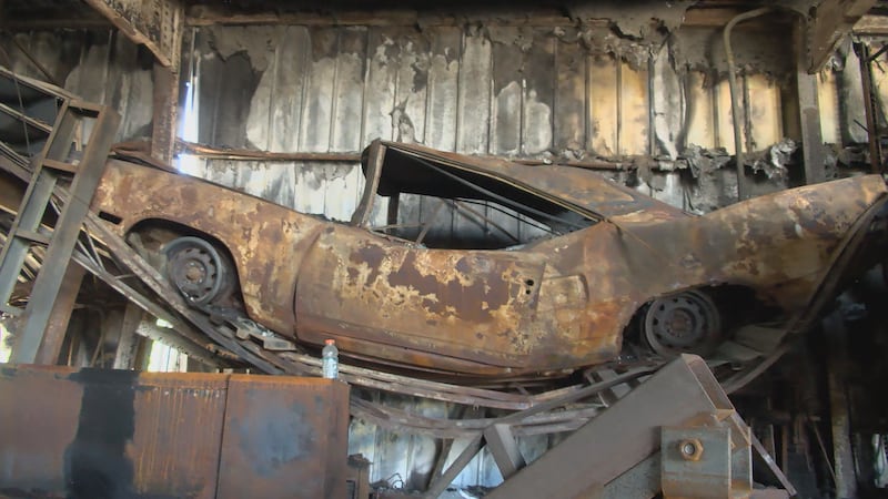 No one was hurt in the fire, but thousands of dollars’ worth of equipment was destroyed.