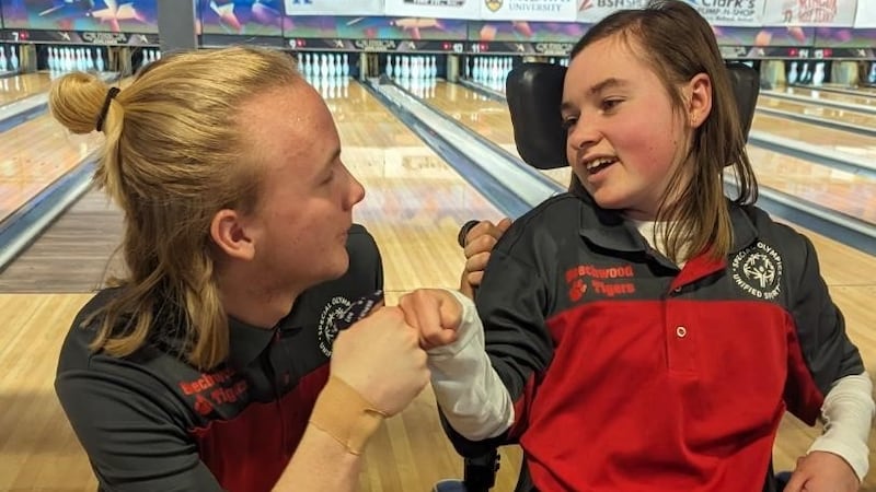 Unified bowling is part of the Special Olympics program in Kentucky and what Gabe and Hailey...