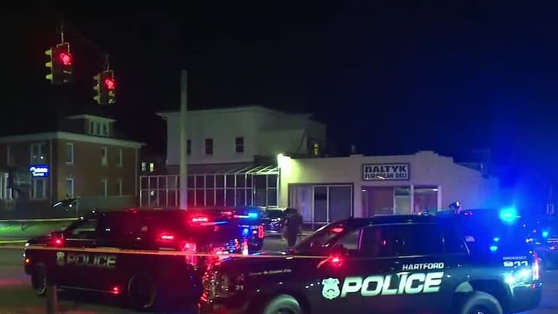 One person is dead and four others were wounded in a shooting in Hartford early Sunday morning.