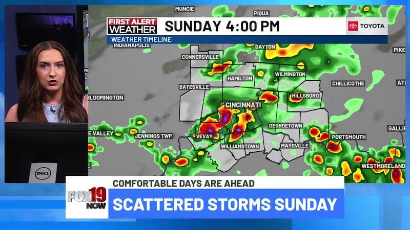 Storms arrive in two rounds tomorrow. Here's when they could affect your plans.