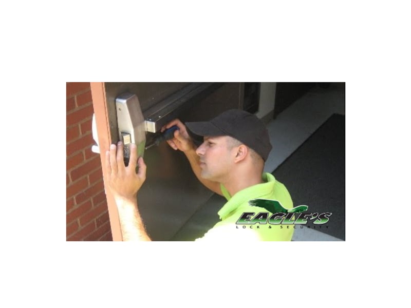 Commercial push bar installation