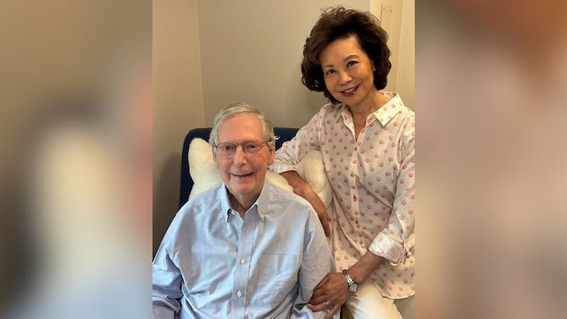 U.S. Sen. Mitch McConnell is heading home after he was discharged from a rehabilitation center...