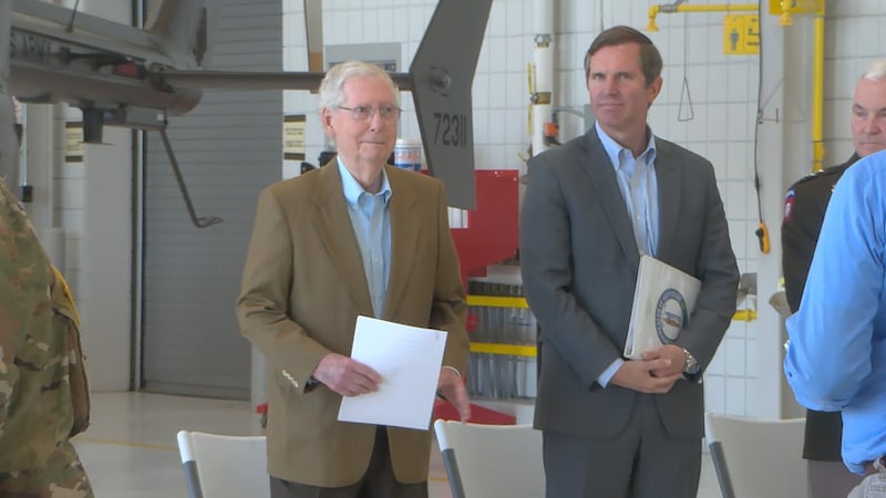 Sen. Mitch McConnell and Gov. Andy Beshear