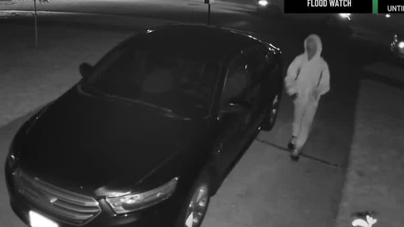 Masked individuals caught on camera going driveway to driveway stealing unlocked vehicles