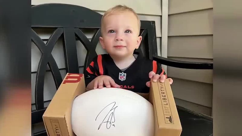1-year-old ‘Burrow’ goes viral thanks to birthday present from Bengals
