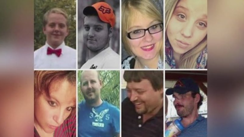 Eight members of the Rhoden and Gilley families were found fatally shot in Pike Count on the...