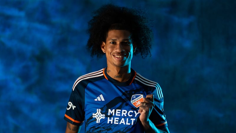 CINCINNATI, OHIO - JANUARY 19: Marco Angulo of FC Cincinnati poses for a portrait on January...