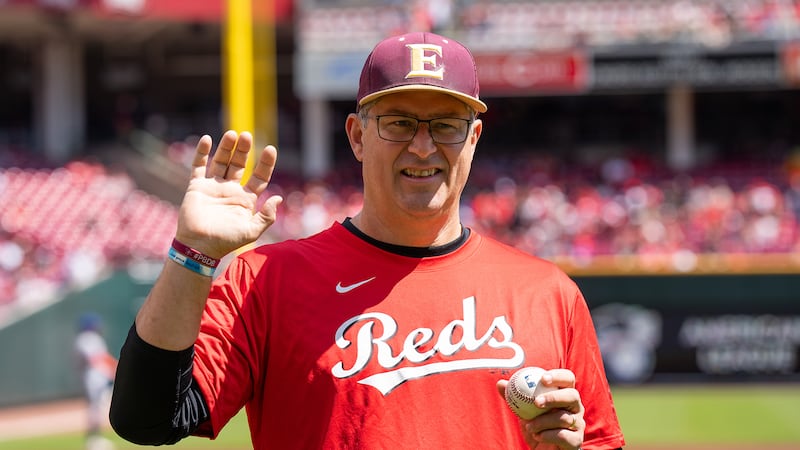 Scott Yelle is honoring his late son by playing catch at ballparks nationwide.
