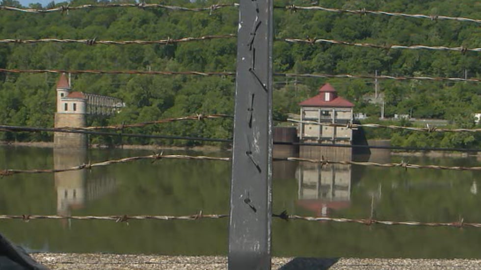 Piers on Ohio River