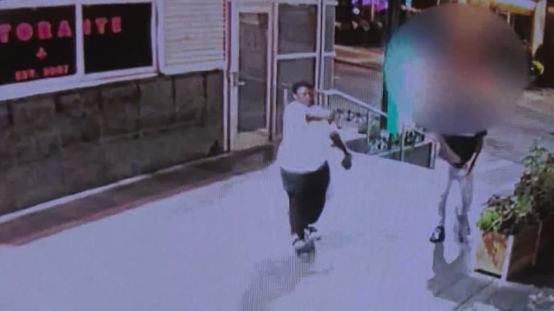 Video footage shows the suspect, police say