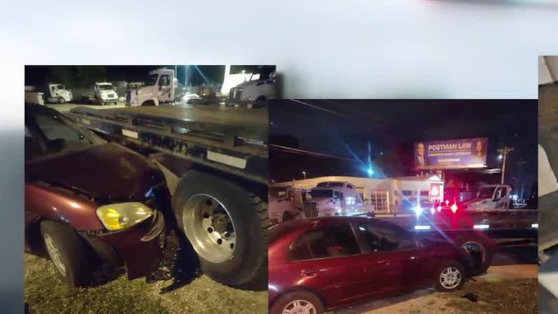 Surveillance video shows man fleeing scene after crashing into company vehicle