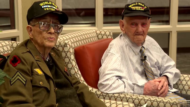 Two World War II veterans have crossed paths decades after serving.