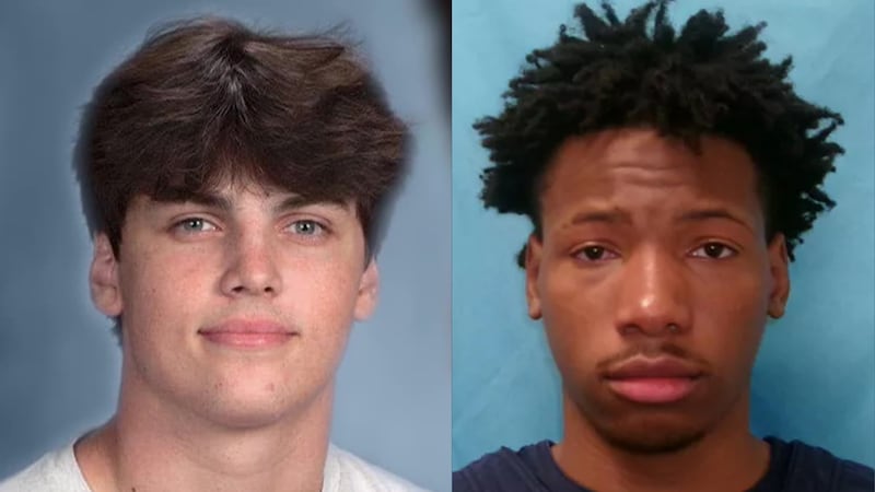 Karmelo Anthony (right), 17, was convicted of fatally stabbing Austin Metcalf (left), also 17,...