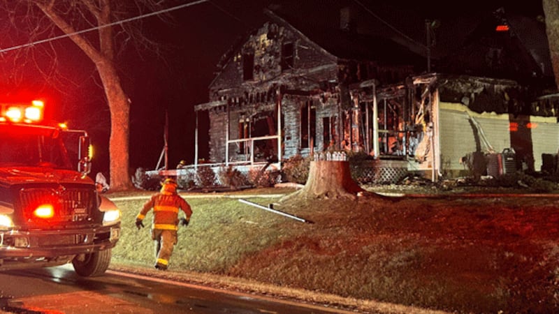 A family safely escaped a fire on Ohio 123 in Turtlecreek Township overnight but their home...