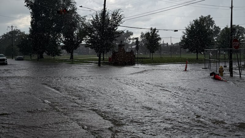 Flooding in Norwood after a downpour hit parts of Cincinnati July 17