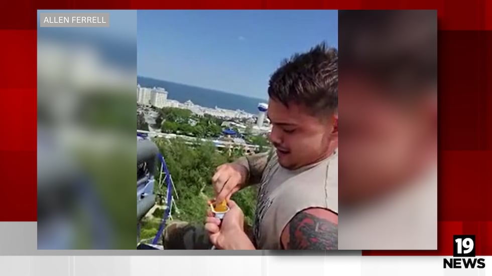 A Ride Warrior was caught eating chicken McNuggets on Millennium Force... and Cedar Point was...