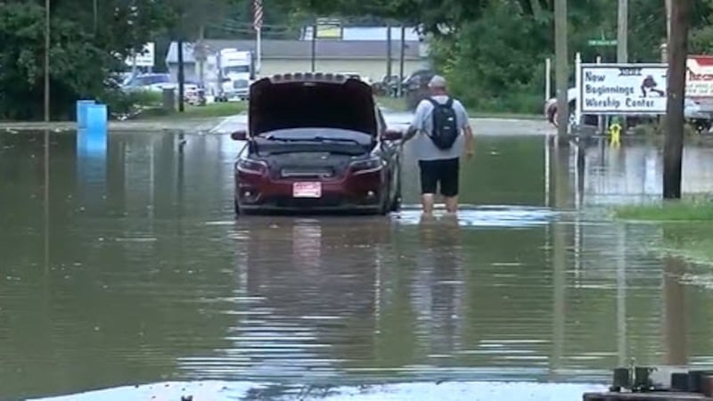 Residents along the flooded Whitewater River near the Ohio/Indiana border are back home...