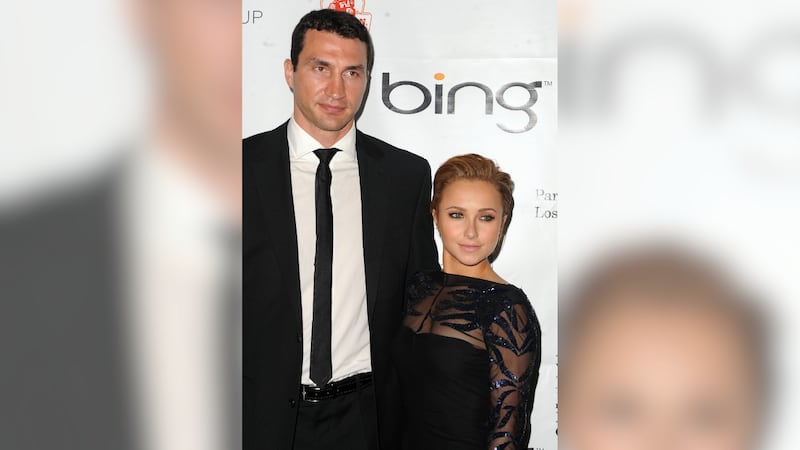 FILE - Wladimir Klitschko, at left, and Hayden Panettiere arrive at The Green Carpet and Home...