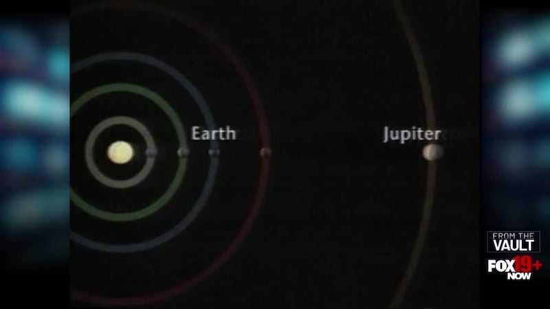 FOX19 reporter Dan Carroll speaks with experts about Jupiter, while testing the public’s...