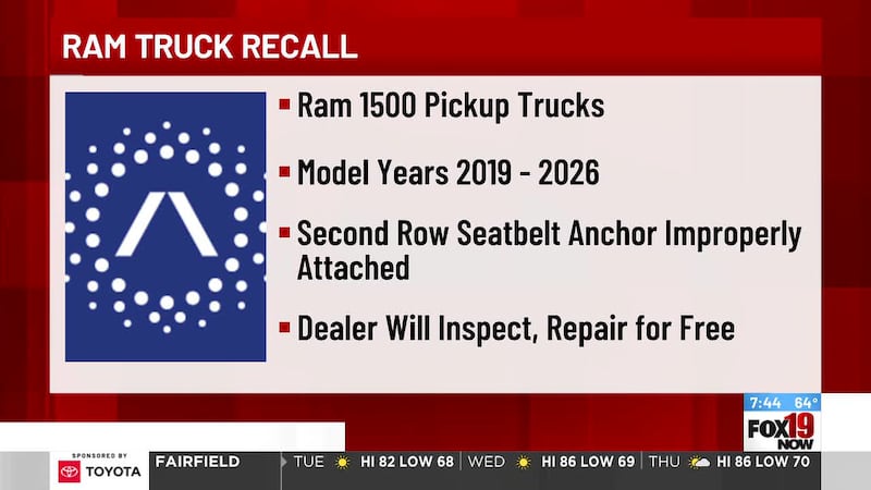 Safety Alert: Ram truck recall