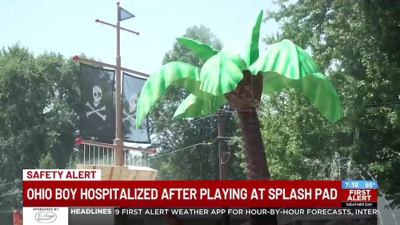 Ohio boy hospitalized after playing at splash pad