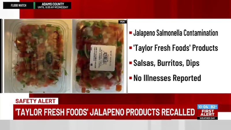 'Taylor Fresh Foods' jalapeno products recalled